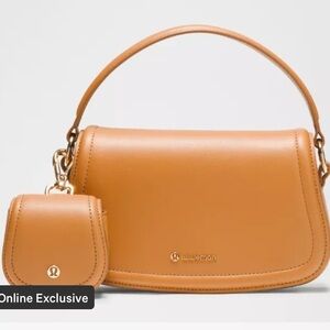 Lululemon Alternative Mini Leather Crossbody Bag Black 1.2L